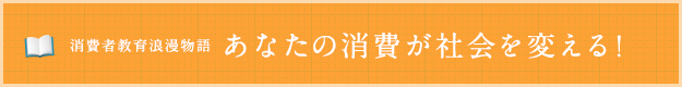 消費者教育浪漫物語あなたの消費が社会を変える！